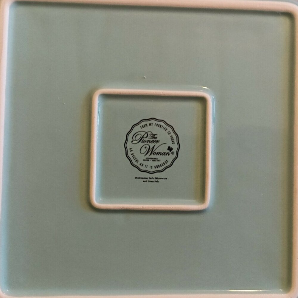 Pioneer Woman Sweet Romance Cow Ceramic Square Baking Dish Farmhouse Baker 8"x8" - Picture 8 of 10